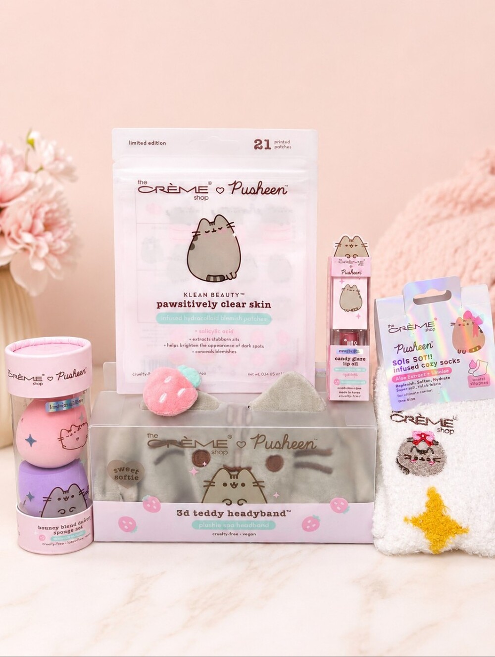 The Crème Shop x Pusheen Limited Edition 5-Piece Beauty & Self-Care Bundle